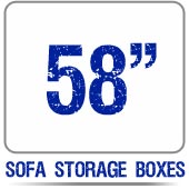 58" Under Sofa Storage Boxes