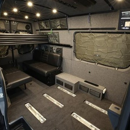 2019+ Sprinter Van Wall Liner Kit, 170&quot; High Roof, Upholstered (no upper cabinets)