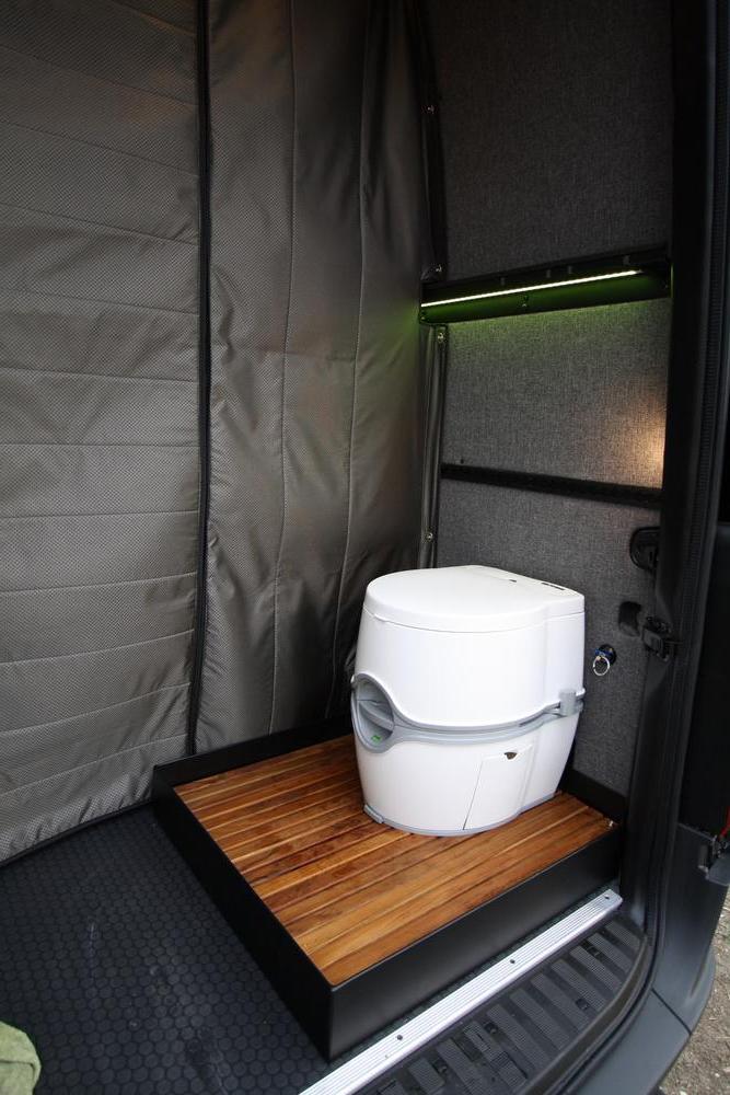 07+Sprinter Van Removable Shower Pan Passenger Side 170&quot;WB