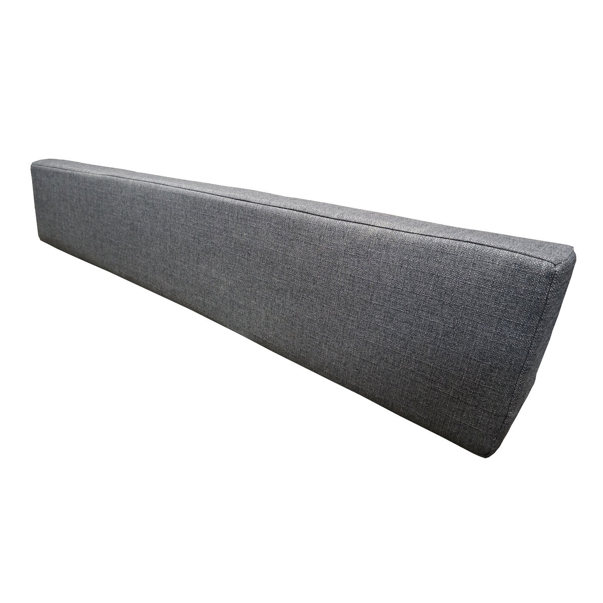 76&quot; Fabric-Loose Back Rest Triangle Cushion-  Charcoal Cloth