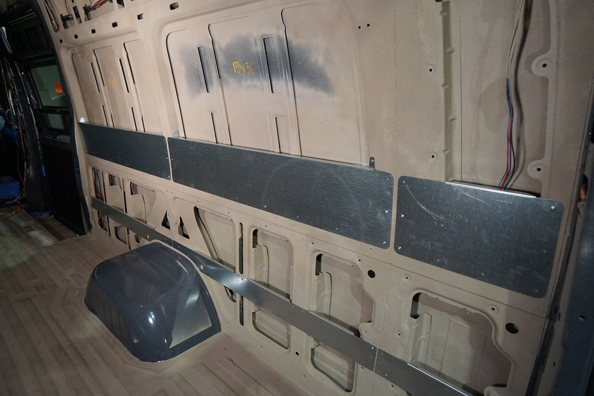 07+ Sprinter Van 170 EXT - 36&quot; - 38&quot; High Panel Bed Wall Brace Kit