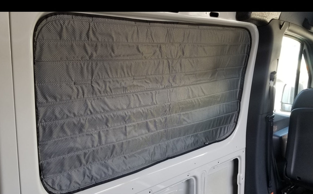 2007+ Sprinter Van Fabric - Magnetic DS Front Galley Window Cover