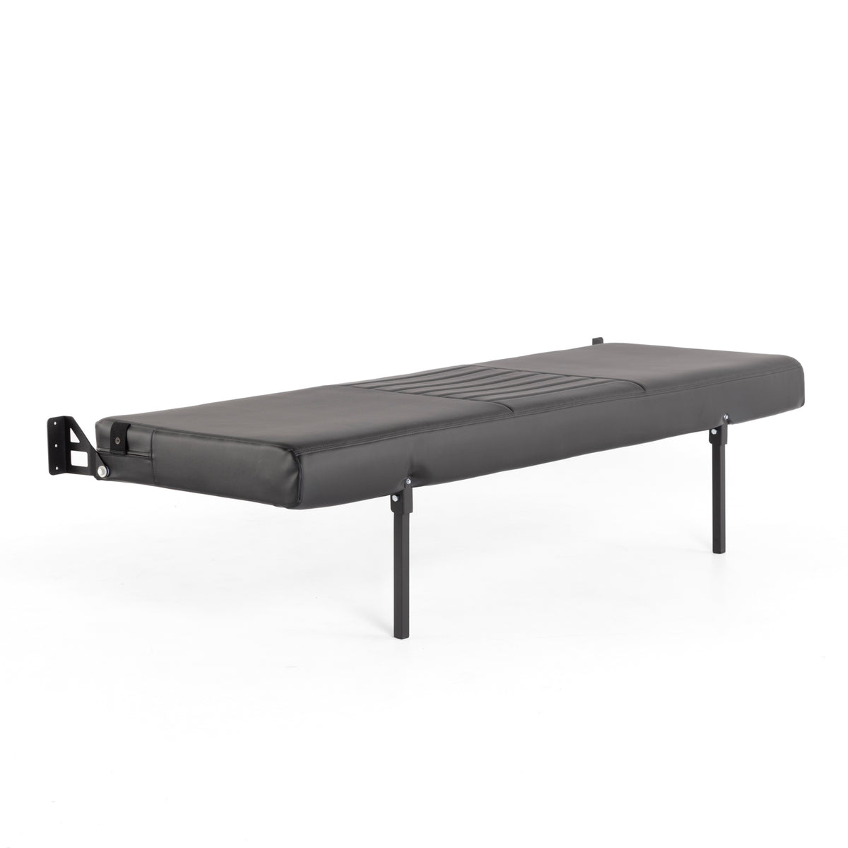 76&quot; Folding Bench Seat - Carbon Fiber Vinyl