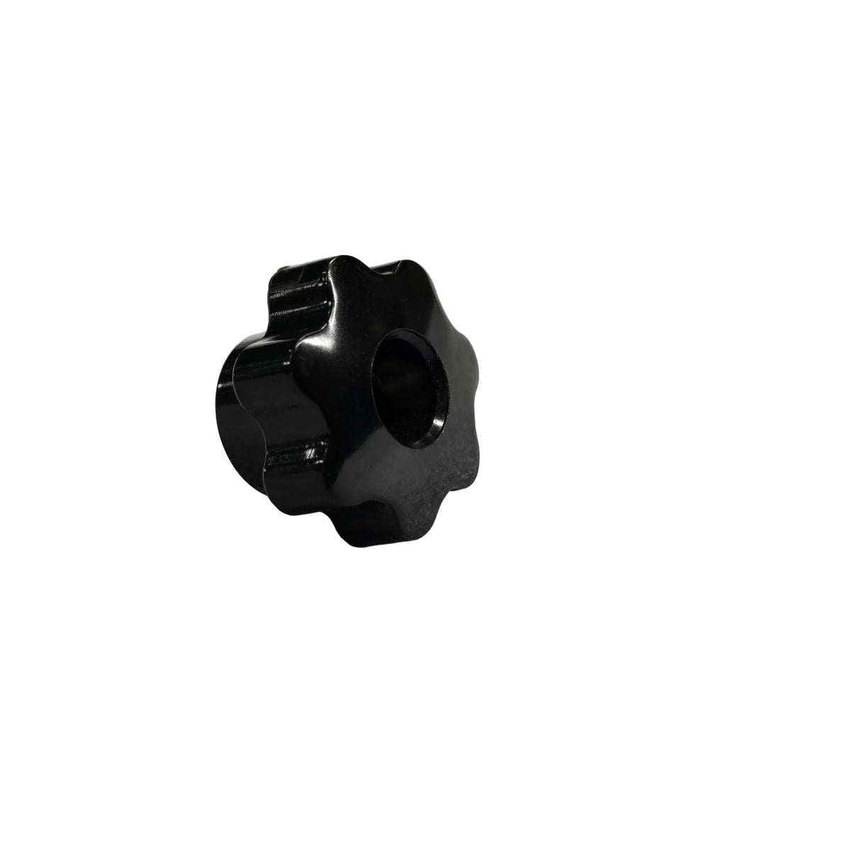 Seven Arm Threaded Knob - Black