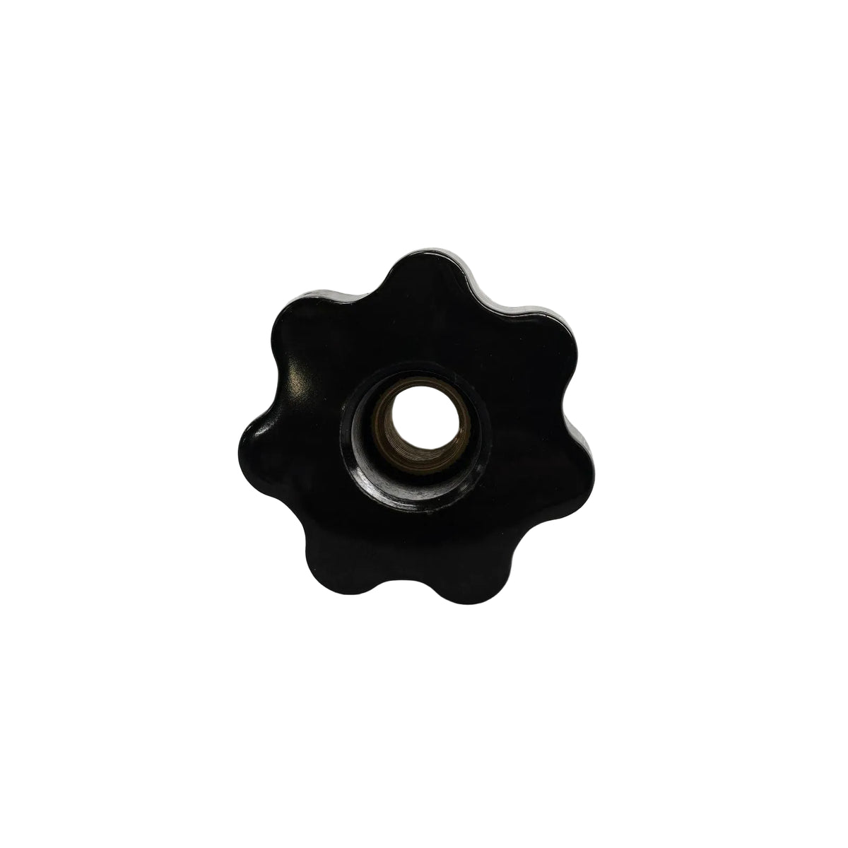 Seven Arm Threaded Knob - Black