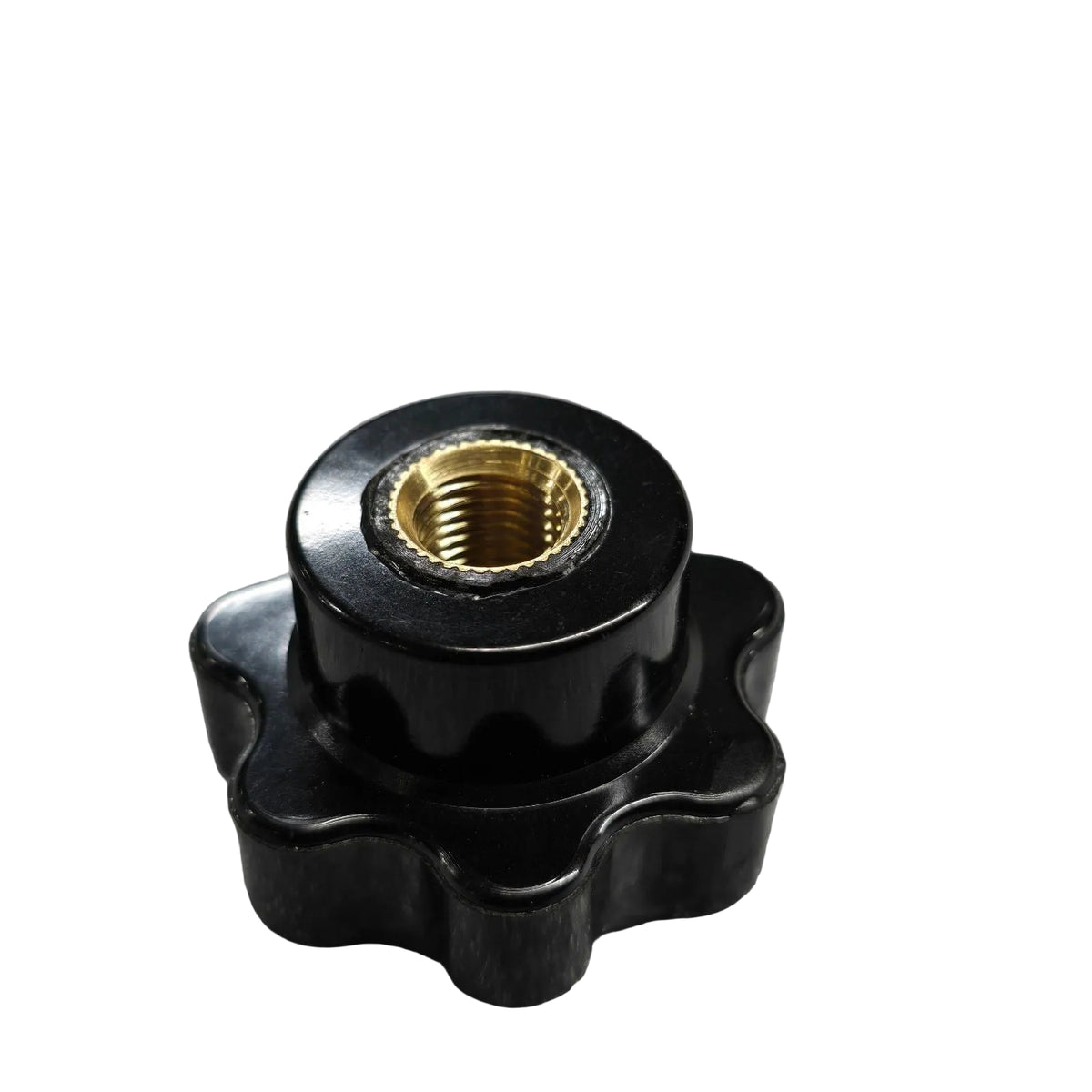 Seven Arm Threaded Knob - Black