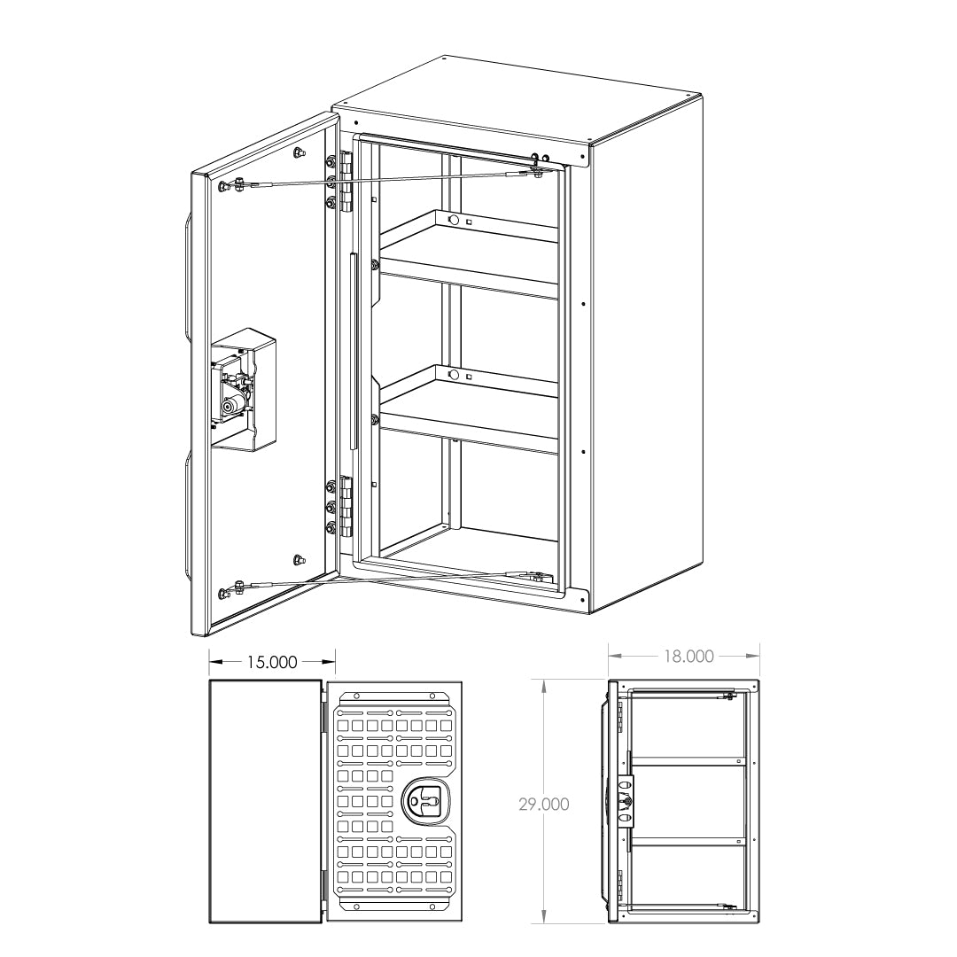Rear Door Storage Box - Small