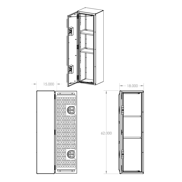 Rear Door Storage Box - Large