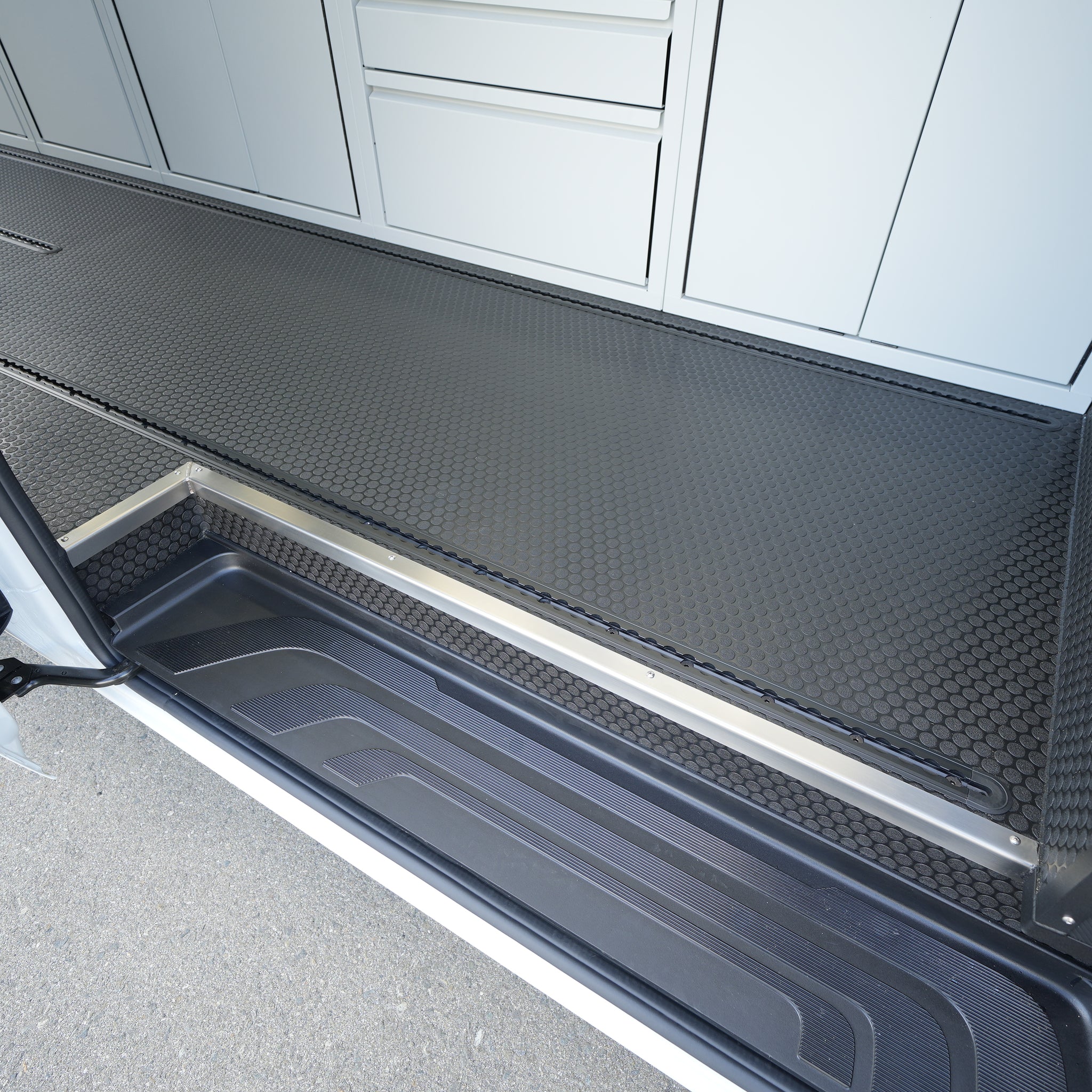 07+ Sprinter Van Sliding Door Step Entry Trim - Fits W/ Upgraded 3/4 ...