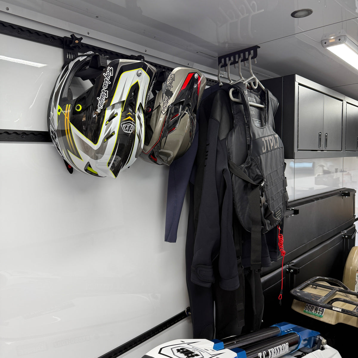 L-Track Helmet & Gear Hook