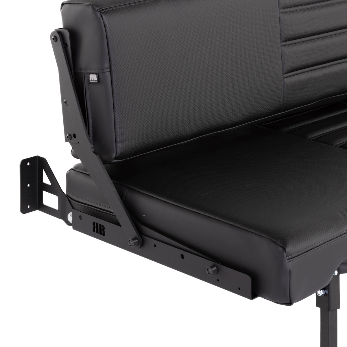 58&quot; Retro Sofa Sleeper - Black Carbon Fiber Vinyl