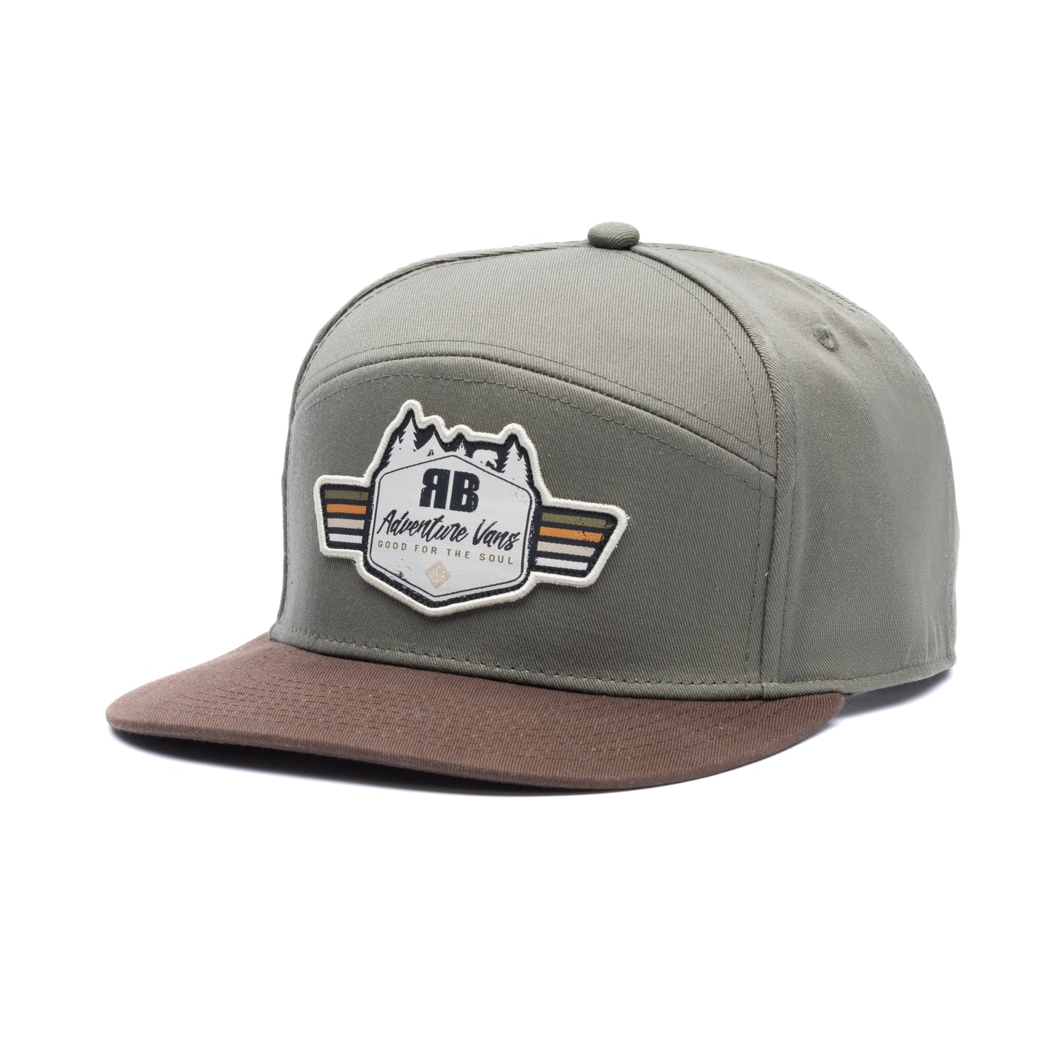 RB Hat - Adventure Van - Olive/Brown - Solid Back - RB Components
