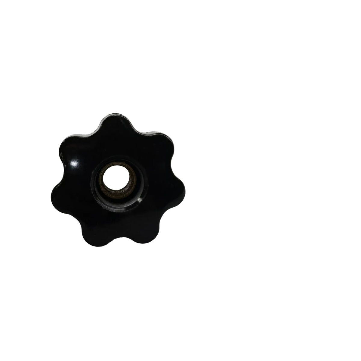 Seven Arm Threaded Knob - Black
