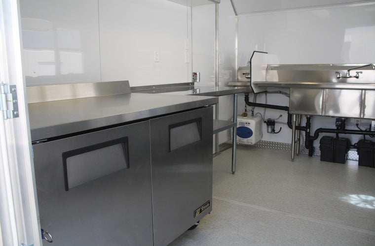 12' Concession Trailer - Waffle Machine