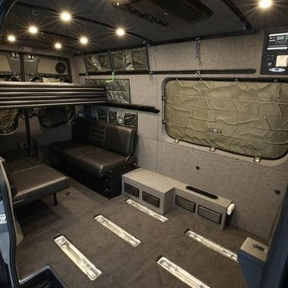 2019+ Sprinter Van Wall Liner Kit, 170&quot; EXT, High Roof, Upholstered (no upper cabinets)