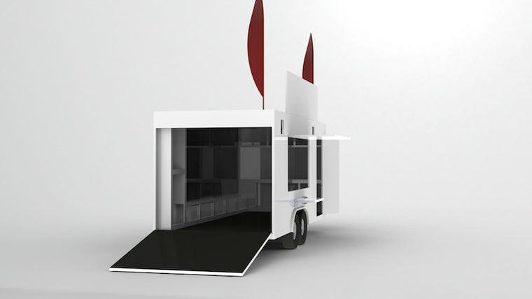 20' V Nose Display Trailer