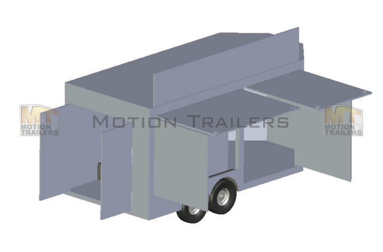30' Mobile Marketing Trailer 3 Door