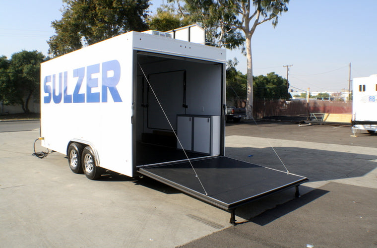 Sulzer Pumps 18' V-Nose Display Trailer