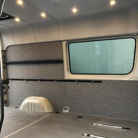 2007-2018 Sprinter Van Wall Liner Kit, 170&quot;High Roof, Upholstered (no panel around window)