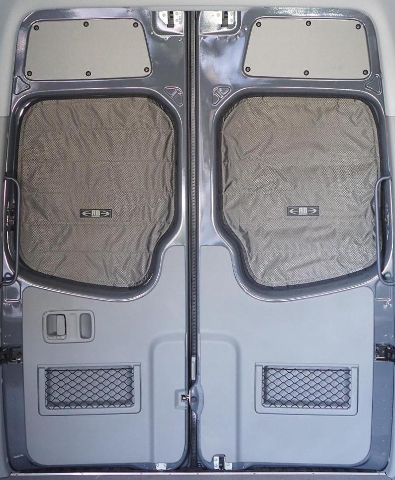 2007-2018 / Sprinter Van Fabric - Magnetic Rear Door Window Shades - RB ...