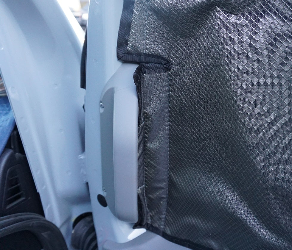 2007-2018  Sprinter Van Fabric - Magnetic Front Door Window Cover for Driver / Passenger Windows