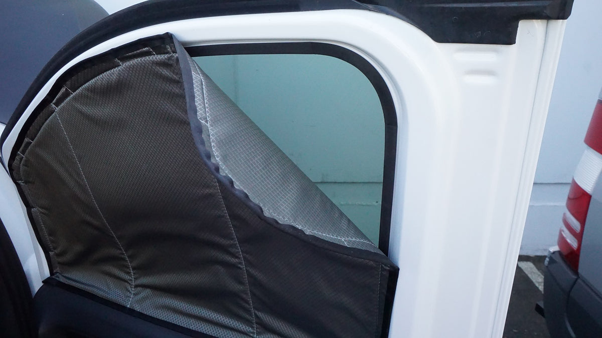 2016+ Metris Van Driver/Passenger - Magnetic Front Window Shade Kit