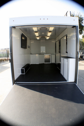 Sulzer Pumps 18' V-Nose Display Trailer