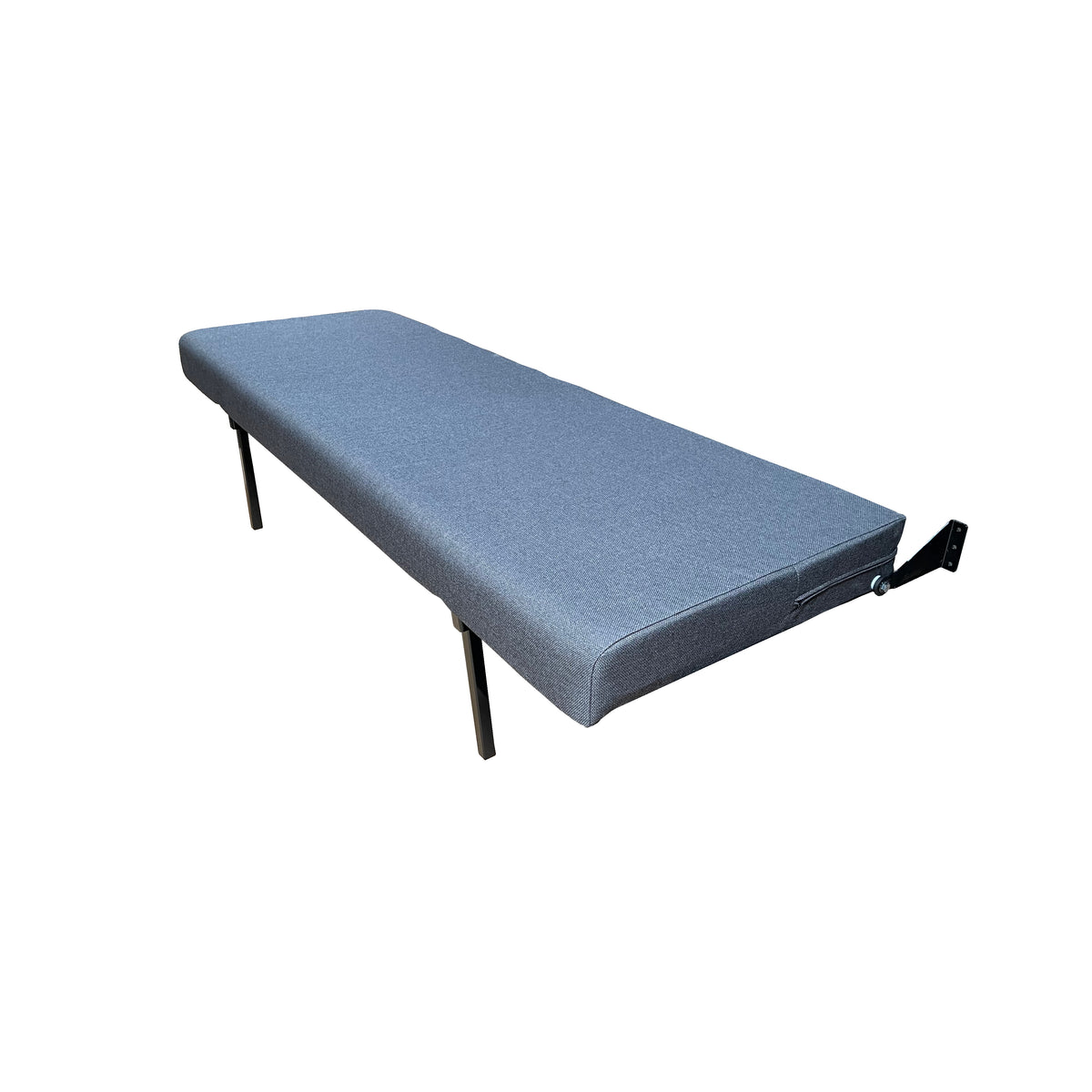 58&quot; Folding Bench Seat - Charcoal Cloth