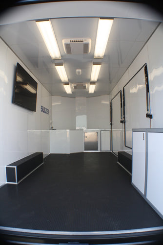 Sulzer Pumps 18' V-Nose Display Trailer