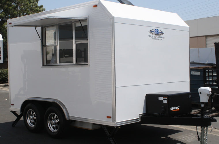 12' Concession Trailer - Waffle Machine