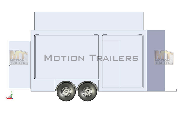 30' Mobile Marketing Trailer 3 Door