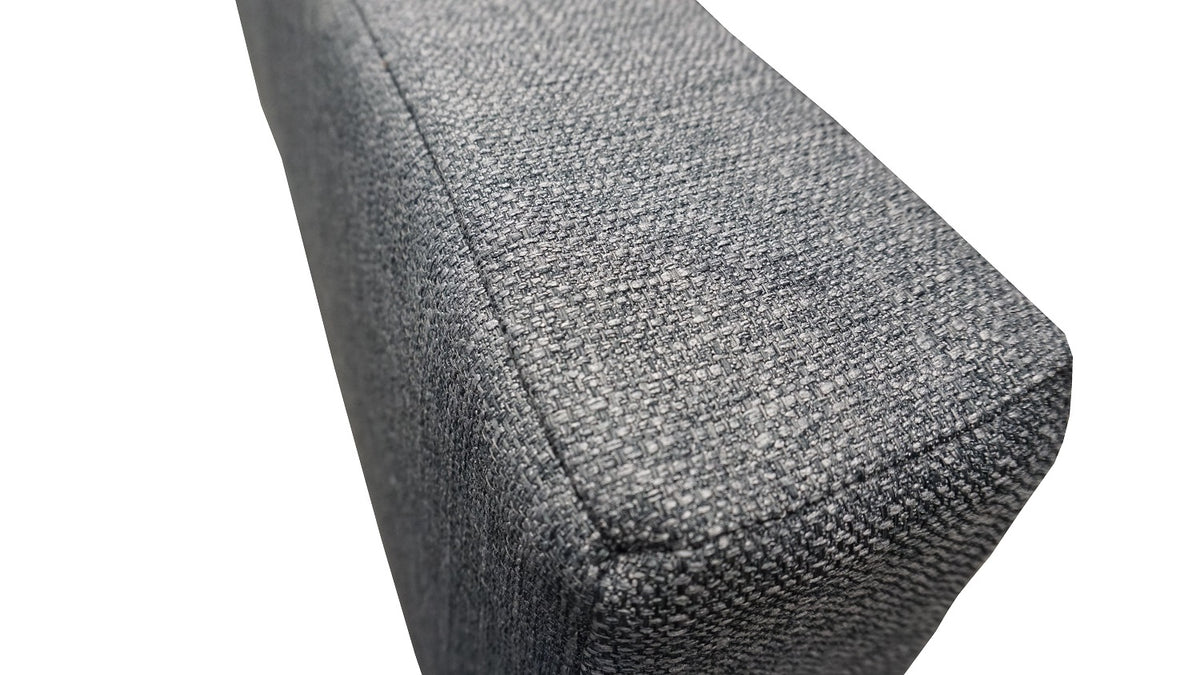 76&quot; Fabric-Loose Back Rest Triangle Cushion-  Charcoal Cloth