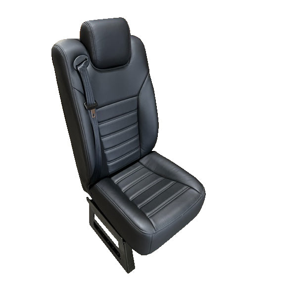 Leather Passenger Side Reclining Commuter Seat