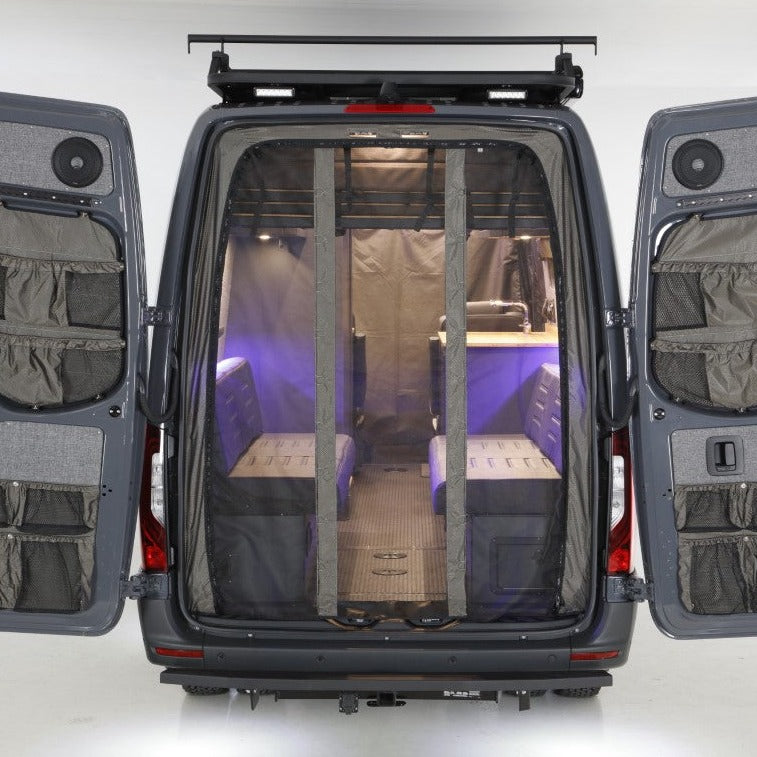 2019+ Sprinter Van Fabric - High Roof Rear Door Bug Net - RB Components