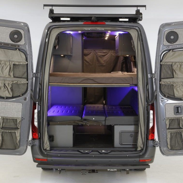 2019+ Sprinter Van Fabric - High Roof Rear Door Bug Net - RB Components