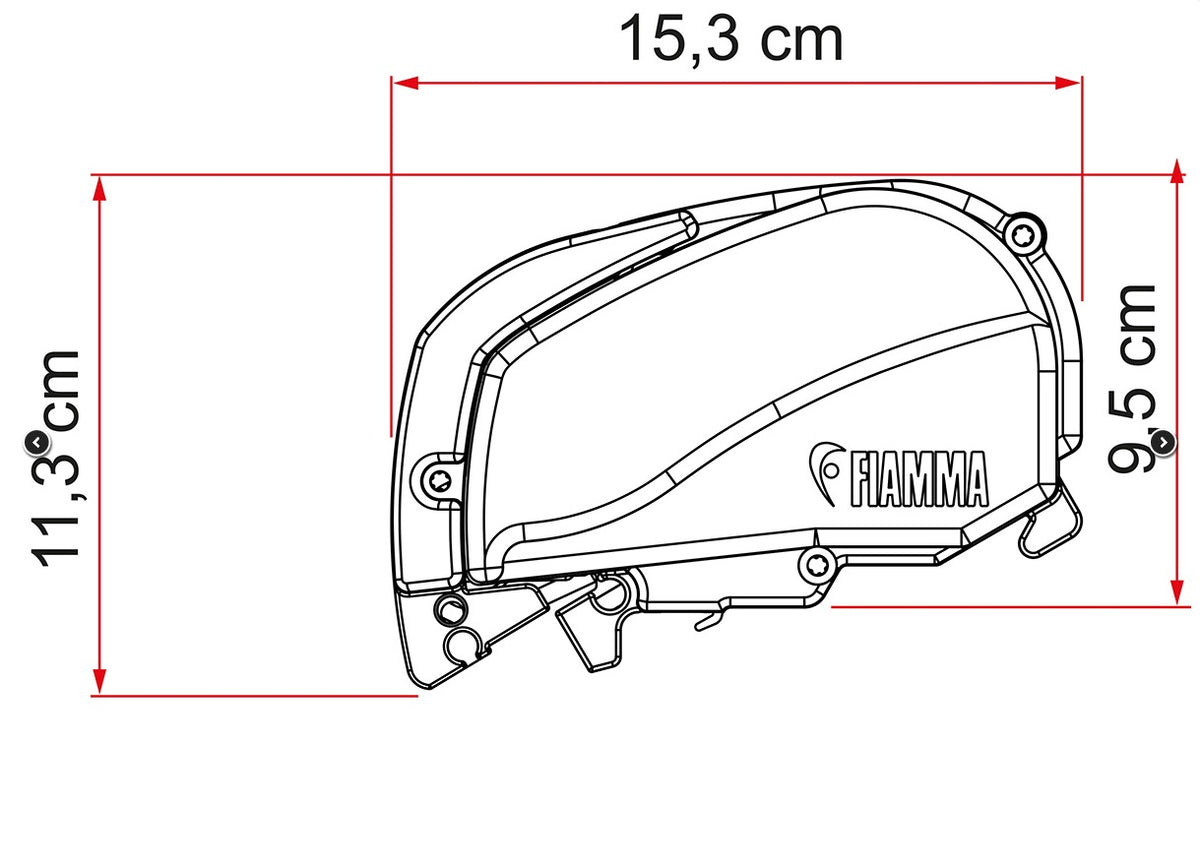 Fiamma Top Mount Awning F80S - 170 ext