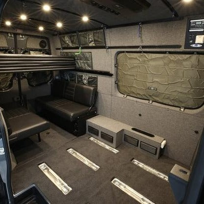 2019+ Sprinter Van Wall Liner Kit, 144&quot; High Roof, Upholstered (no upper cabinets)