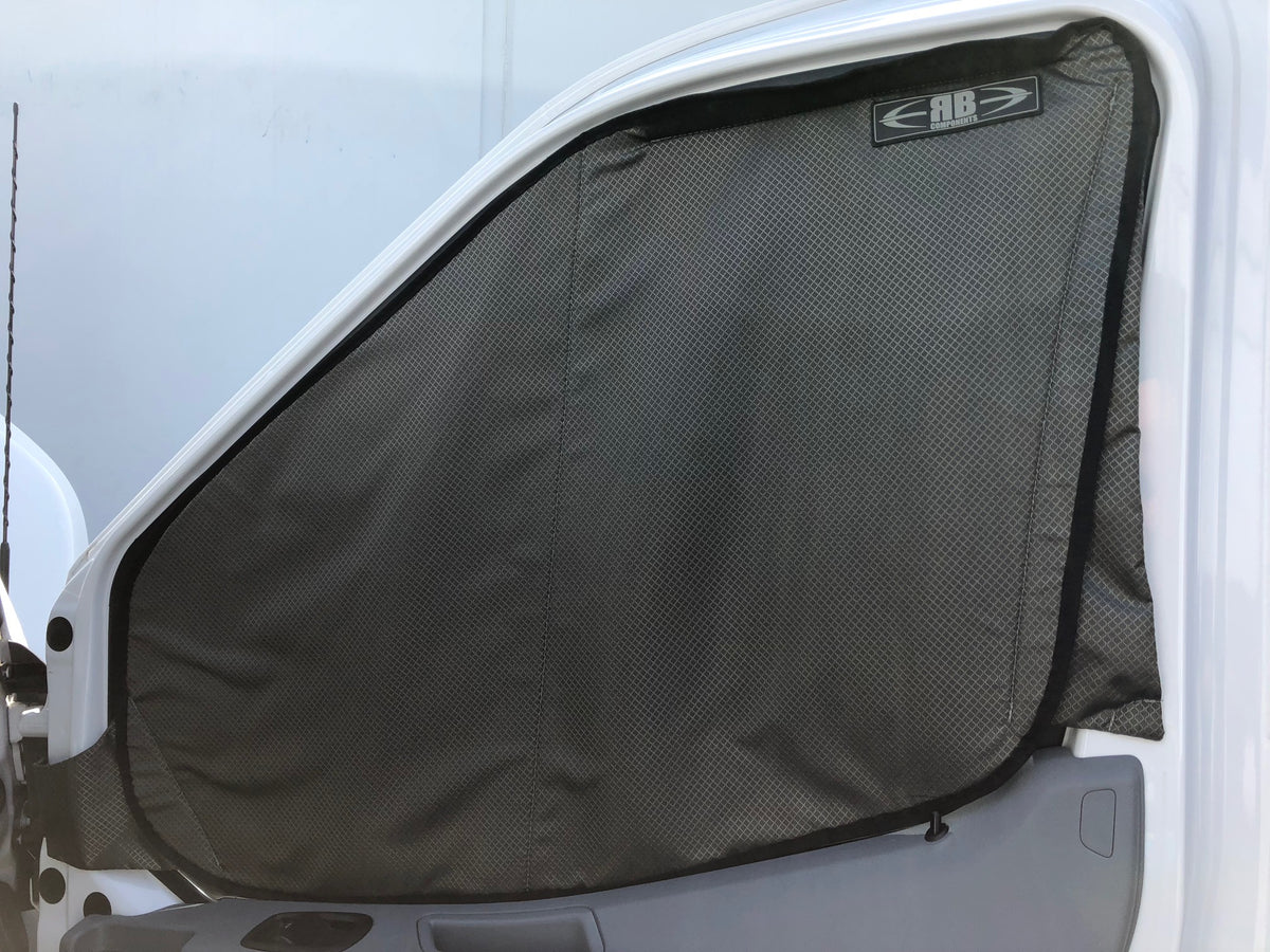 2014 + Ford Transit Fabric - Front Door Window Shade Kit