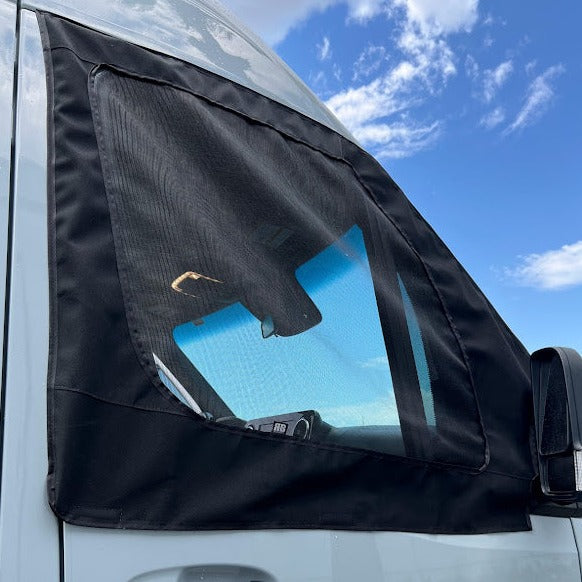 2019+ Sprinter Van Fabric - Front Window Shade / Screen Kit - RB Components