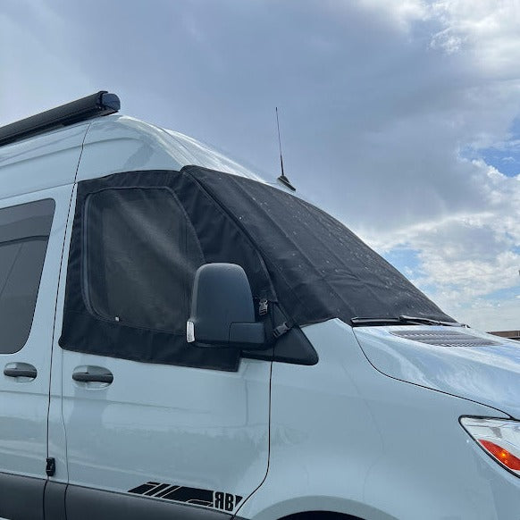 2019+ Sprinter Van Fabric - Front Window Shade / Screen Kit - RB Components