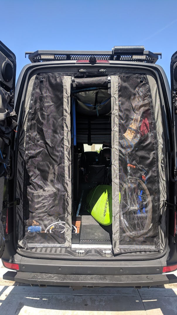2007-2018 Sprinter Van High Roof Rear Door Bug Net - RB Components
