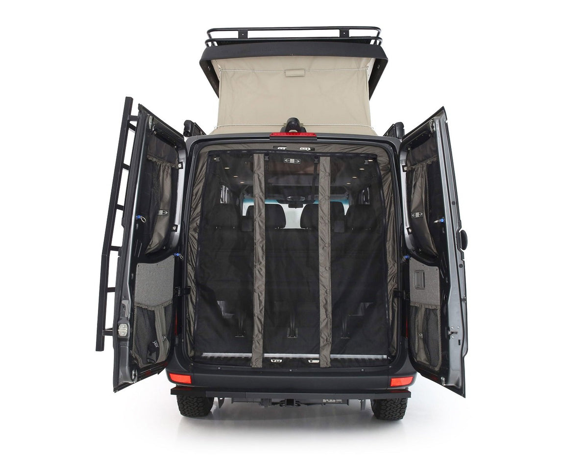 2019+ Sprinter Van Fabric - Low Roof Rear Door Bug Net - RB Components