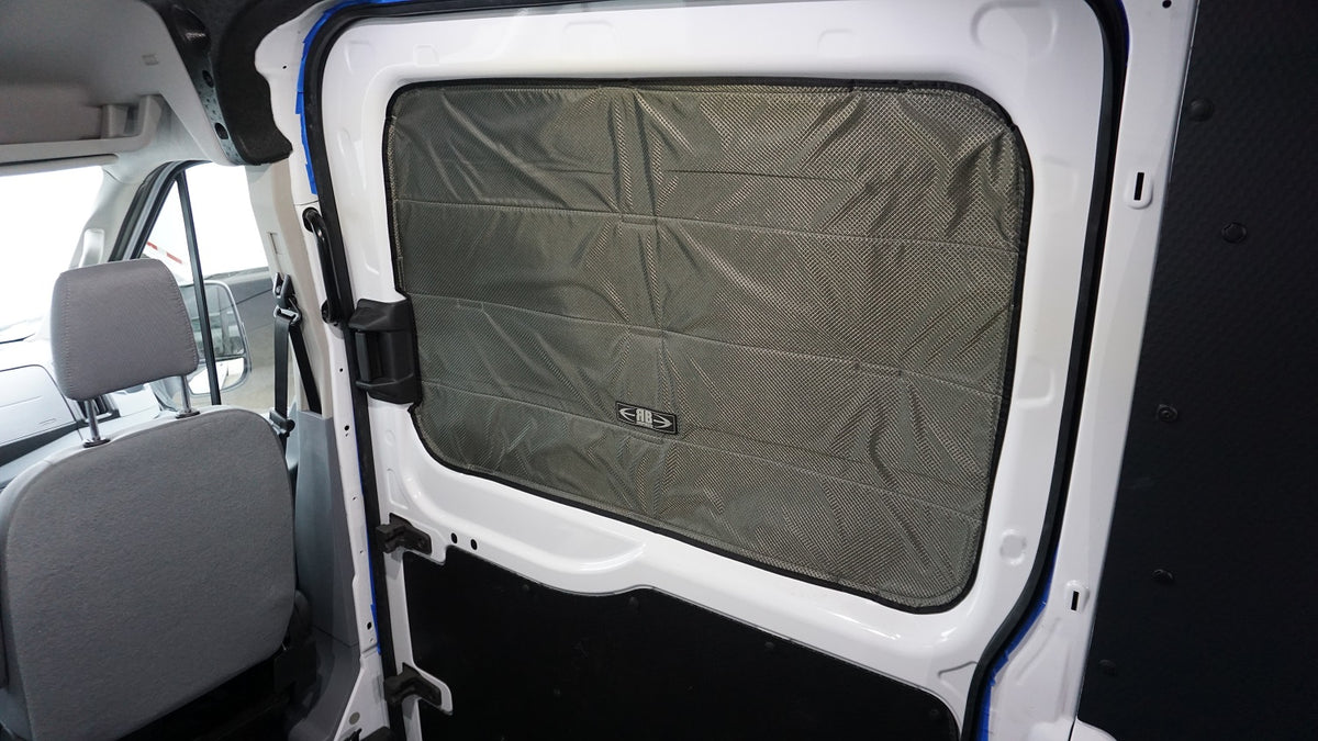 2014 + Transit Van Fabric All Magnetic Sliding Door Window Shade - Passenger Side