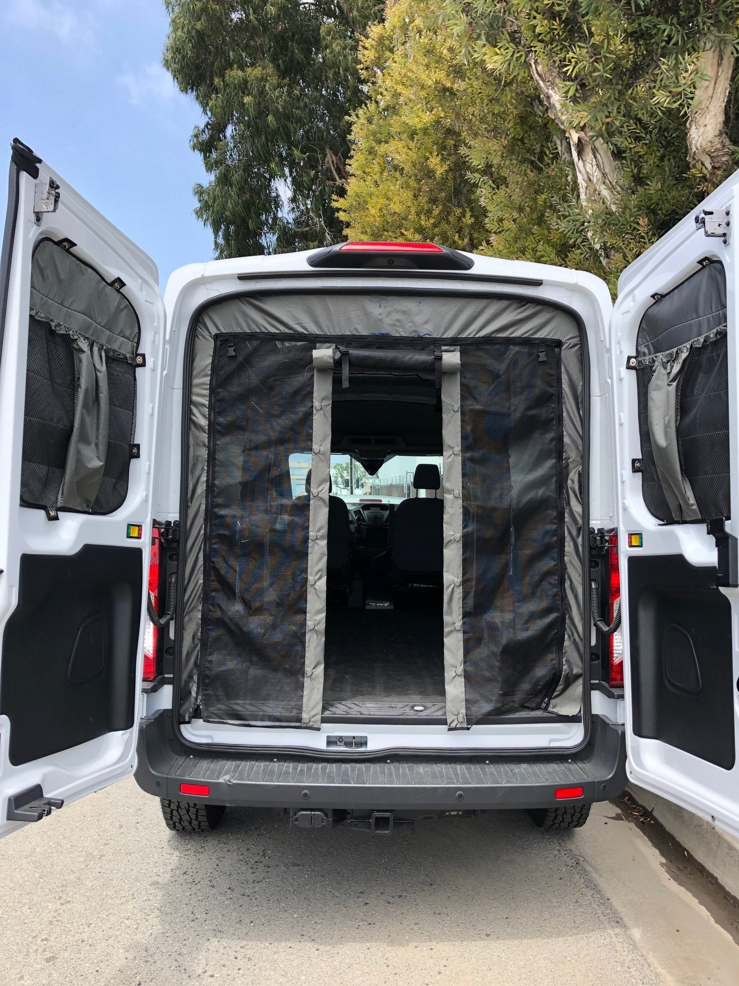 2014+ Ford Transit Fabric Rear Door Bug Net (MID Roof ONLY) - RB Components