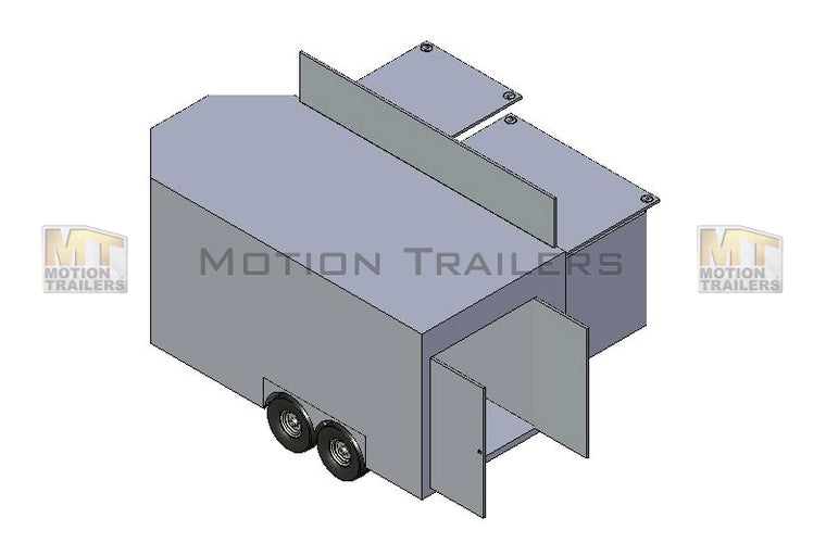 30' Mobile Marketing Trailer 3 Door