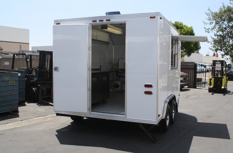 12' Concession Trailer - Waffle Machine